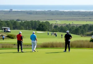 URI Golf Team competing in Myrtle Beach tournament