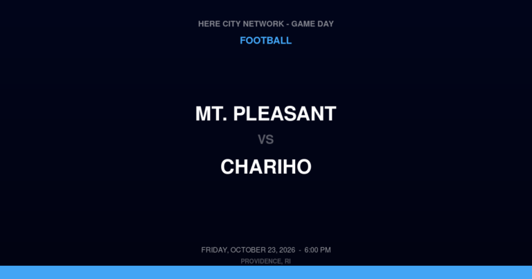 Mt. Pleasant 6, Chariho 57