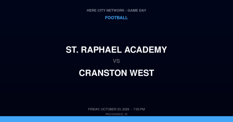 St. Raphael Academy 23, Cranston West 20